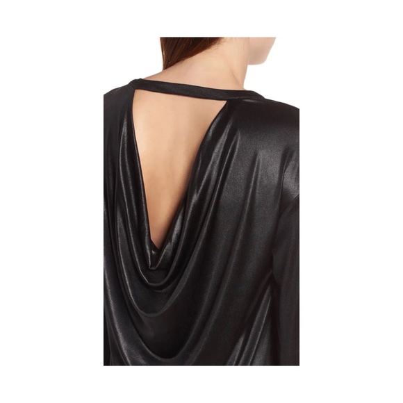 Halogen Drape Back Top in Emerald - Picture 4 of 11